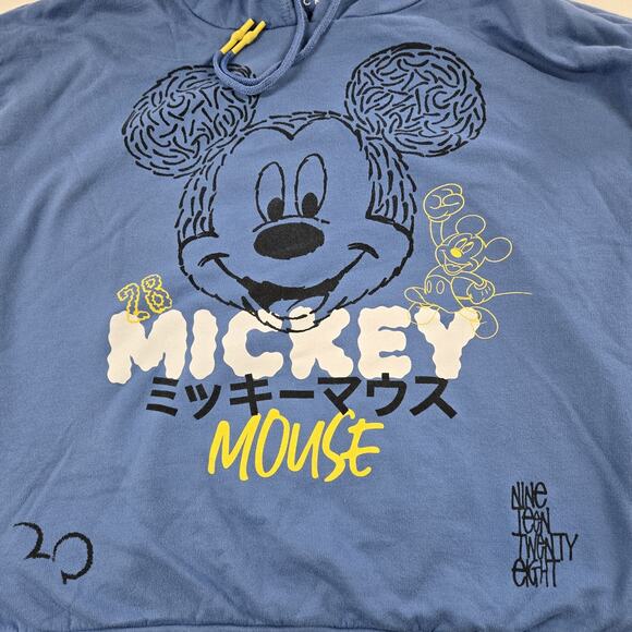 Mickey Mouse Disney Sweatshirt Hoodie Size 3XL Legend Graffiti Japanese Font - Picture 4 of 10